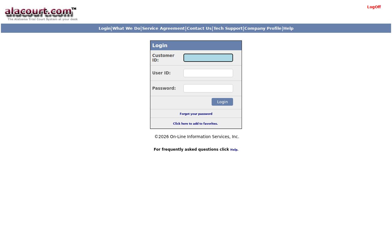 Monroe County case search Alacourt subscriber service