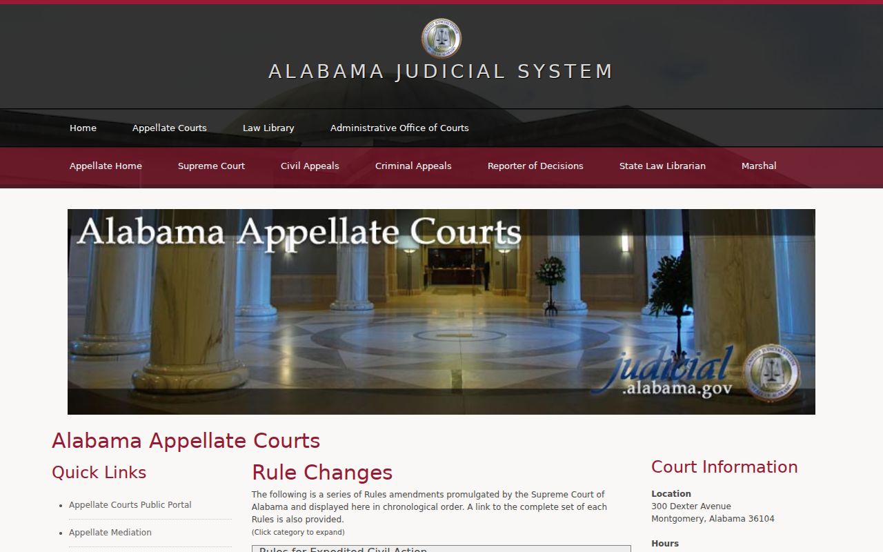 Alabama rules source for Monroe County traffic court records